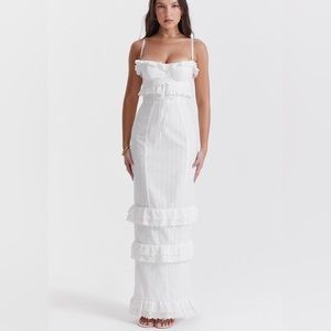 House of CB White Midi Dress